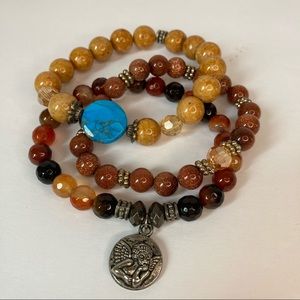 Handmade Stretch bracelets set of 3